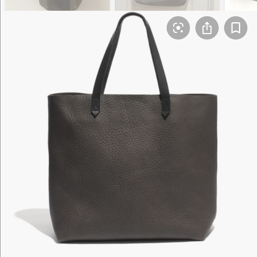 Madewell transport tote in pebble grey